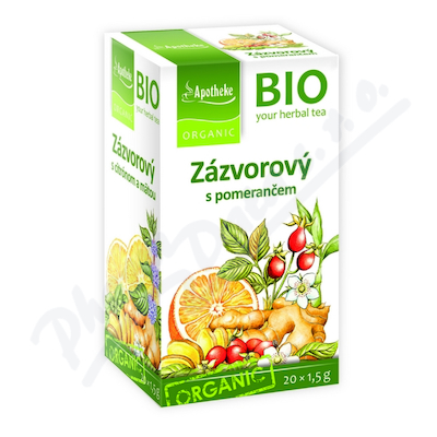 Apotheke Bio Zázvorový S Pomerančem čaj 20x1.5g