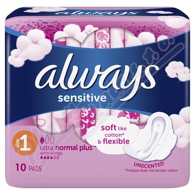 Always Sensitiv Ultra Normal Plus 1 Vložky 10ks