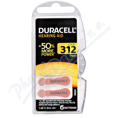 Duracell Da312 Baterie Do Naslouchadel 6ks
