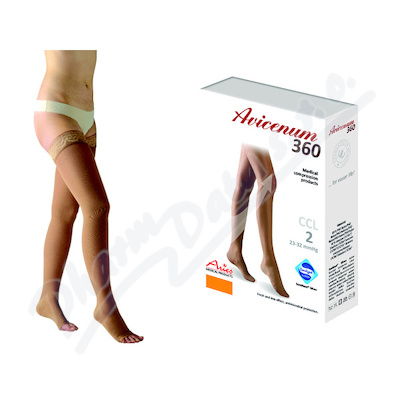 Avicenum Phlebo 360 Punčochy Stehenní krajka, otevřená špice, ii. kt, vel. s - xxl ultra