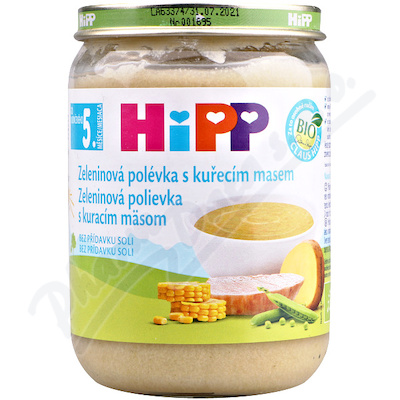 Hipp Zeleninová Polévka S Kuřecím M.bio 6m 190g