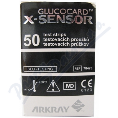 Proužky Diagnostické Glucocard X-sensor(pro Zp Kód 0151631,0085402) inzulínový režim, 50ks
