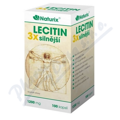 Lecitin 3x Silnější 1200mg Cps.100