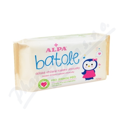 Batole Dětské Vlhčené Ubrousky S Aloe Vera 72ks