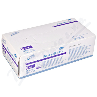 Rukavice Vyš.peha-soft Nitrile B.pudru Nes.s 100ks