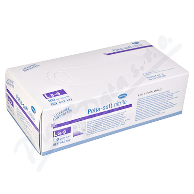 Rukavice Vyš.peha-soft Nitrile B.pudru Nes.l 100ks