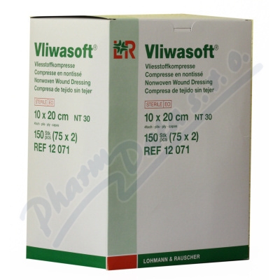 Komprese Vliwasoft sterilní 10x20 cm 4 vrstvy 150 kusů