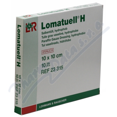 Krytí S Mastí Lomatuell Sterilní 10x10cm,10ks