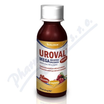 Uroval Mega Brusinka Sirup Forte 200ml