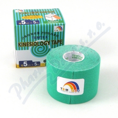 Temtex Kinesio Tejpovací Páska Zelená 5cmx5m