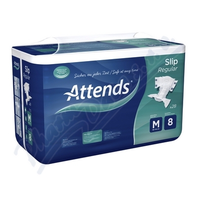 Kalhotky Absorpční Attends Slip Regular 8 Medium pas 80-110cm,prodyšné,2099ml,28ks