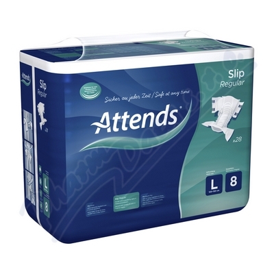 Kalhotky Absorpční Attends Slip Regular 8 Large pas 100-150cm,prodyšné,2499ml,28ks