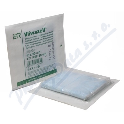 Vliwazell - Sterilní Komprese, 10 Cm X 20 Cm kombinovaná savá