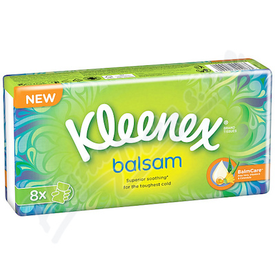 Kleenex Kapesníky Papírové Balsam 8x9ks