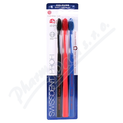 Swissdent Zub.kart.colours 2+1 Soft-medium