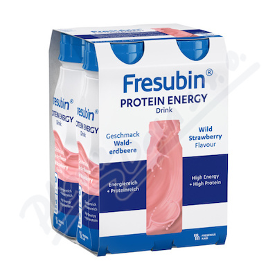 Fresubin Protein Energy Drink Příchuť Lesní Jahoda perorální roztok 4x200ml