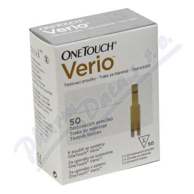 One Touch Verio Testovací Proužky 50 ks