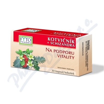 Kotvičník+schizandra Tobolek 30 Na Podp.vitality Fyto