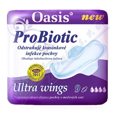 Oasis Vložky S Křidélky Probiotic Ultra 9ks