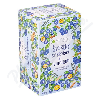 Megafyt Ovocný švestky Se Skořicí A Vanilkou 20x2g