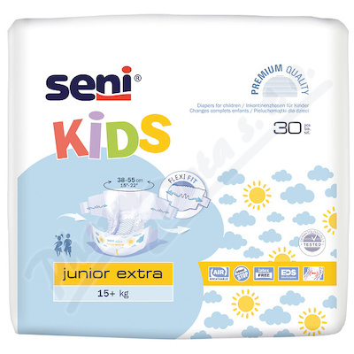 Seni Kids Junior Extra kalhotky absorpční prodyšné pro děti, 15+kg,910ml,