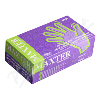 Rukavice Latexové Maxter Pudrové Vel.l 100ks