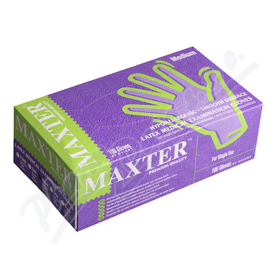 Rukavice Latexové Maxter Pudrové Vel.m 100ks