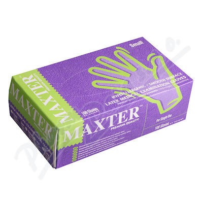 Rukavice Latexové Maxter Pudrové Vel.s 100ks