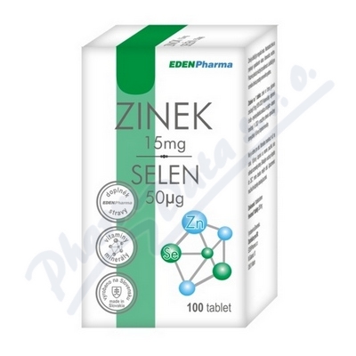 Edenpharma Zinek Selen Tbl.100