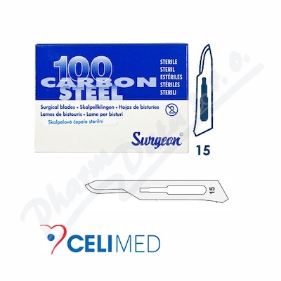 čepelky Skalp.surgeon č.15 Steril.100ks