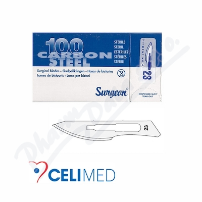 čepelky Skalp.surgeon č.23 Steril.100ks
