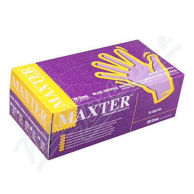 Rukavice Nitrilové Maxter Bezpudrové Vel.m 100ks