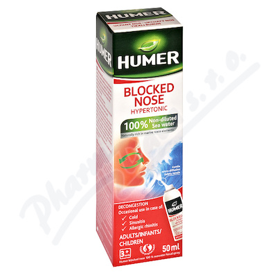 Humer Ucpaný Nos 100% Mořská Voda Hypertonic.50ml