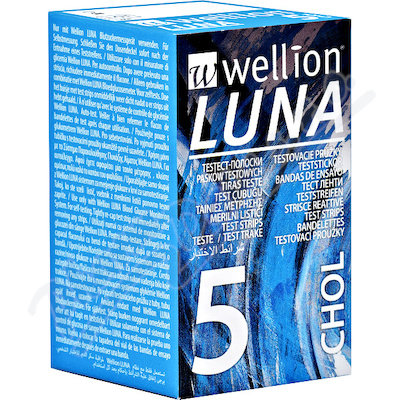 Wellion Luna Testovací Proužky Cholesterol 5ks