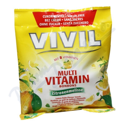 Vivil Multivit.citron+meduňka+8 Vit.bez Cukru 60g