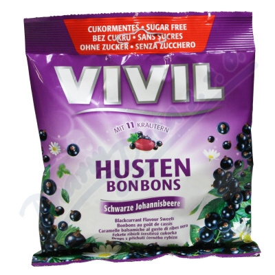 Vivil černý Rybíz+11 Bylin Bez Cukru 60g