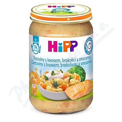 Hipp Těst.s Losos.brokolicí A Smet.bio 15+m 250g