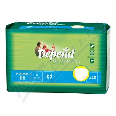 Plenkové Kalhotky Depend Super S boky 50-80cm, 2297ml, 15ks