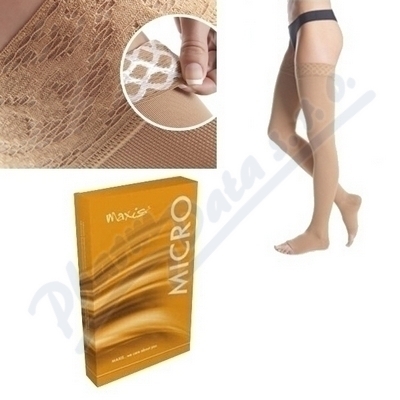 Maxis-kompresní Punčochy Micro Ii.kt stehenní punčocha s krajkou