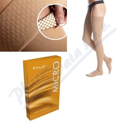 Maxis Kompresní Punčochy Micro Ii.kt stehenní punčocha s lemem