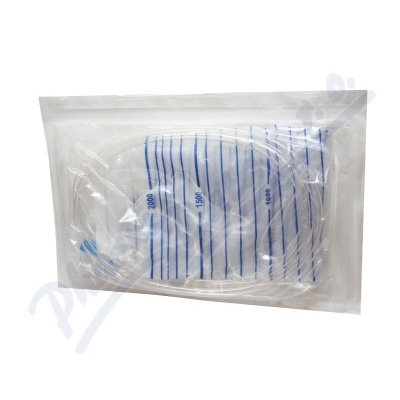 Sáček Urinální Na Odběr Moči 2000ml s křížovou výpustí,1ks