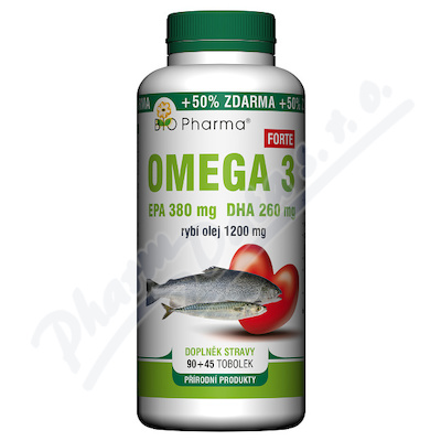 Omega 3 Forte 1200mg Tobolek 90+45 Bio-pharma