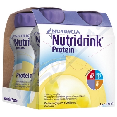 Nutridrink Protein S Příchutí Vanilkovou perorální roztok 4x200ml