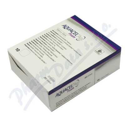 Aquacel Ag Foam Neadhezivní 10x10 cm, pěnové krytí s technologií hydrofiber a
