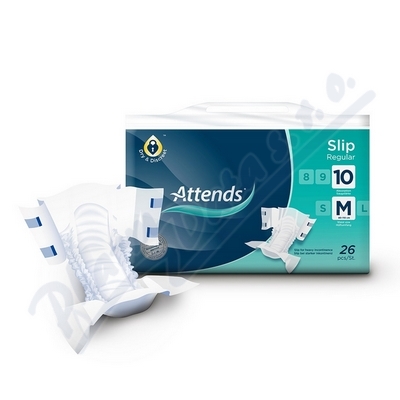 Kalhotky Absorpční Attends Slip Regular 10 Medium boky 80-110cm,prodyšné,3299ml,26ks