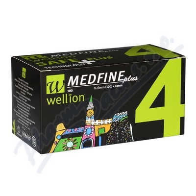 Wellion Medfine Plus Jehly Pro Inzulínová Pera jehly pro všechna inzulínová pera vel. 32gx4mm, 10
