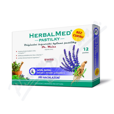 Herbalmed Past. Dr.weiss Bez Cukru šalv+žen+c 12