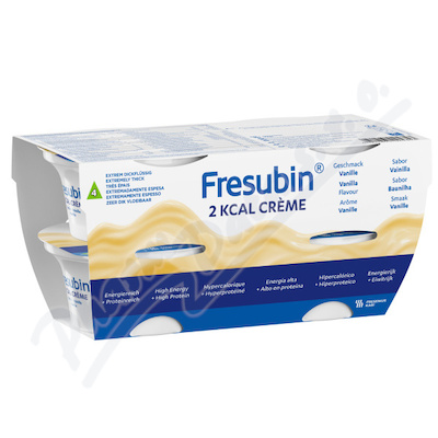 Fresubin 2 Kcal Creme Příchuť Vanilková perorální roztok 4x125g
