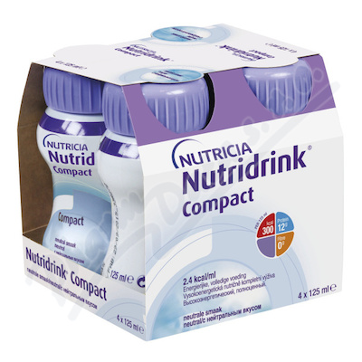 Nutridrink Compact S Příchutí Neutrální perorální roztok 4x125ml