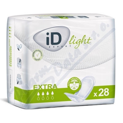 Vložky Absorpční Id Expert Light Extra 650ml,cotton feel,28ks